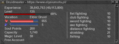 Signature for player Druidmaster