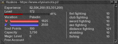 Signature for player Huskos
