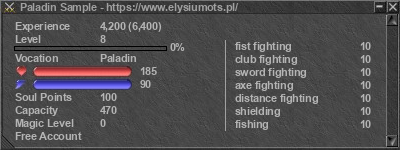 Signature for player Paladin Sample