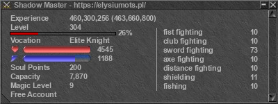 Signature for player Shadow Master